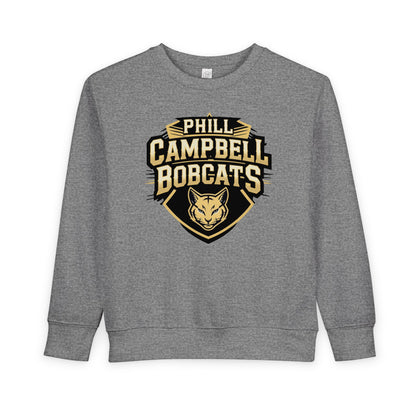 Toddler Crewneck Sweatshirt \ Phill Campbell Bobcats \ PCB1