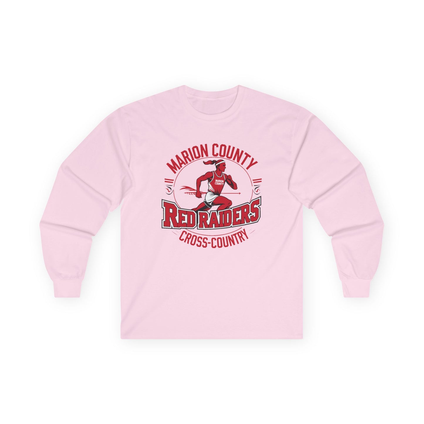 Adult Long Sleeve Tee \ Marion County Red Raiders Cross-Country \ MCCC2