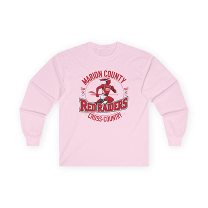 Adult Long Sleeve Tee \ Marion County Red Raiders Cross-Country \ MCCC2