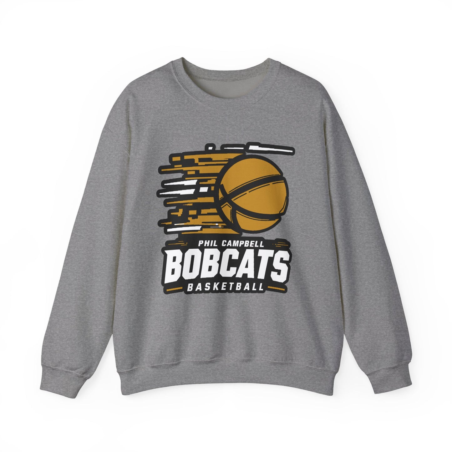 Adult Crewneck Sweatshirt \ Phil Campbell Bobcats Basketball \ PCBBK2