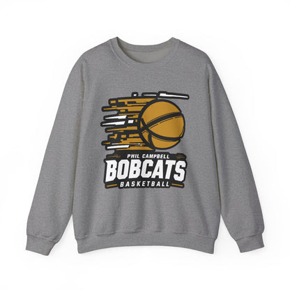 Adult Crewneck Sweatshirt \ Phil Campbell Bobcats Basketball \ PCBBK2