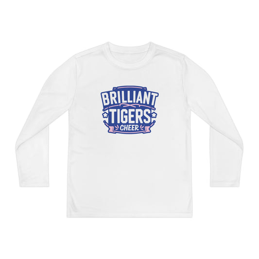 Youth Long Sleeve Tee \ Brilliant Tigers Cheer \ BTC2
