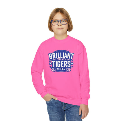 Youth Crewneck Sweatshirt \ Brilliant Tigers Cheer \ BTC2