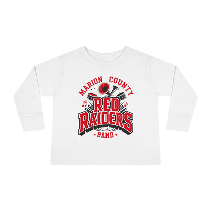 Toddler Long Sleeve Tee \ Marion County Red Raiders Band \ MCB2