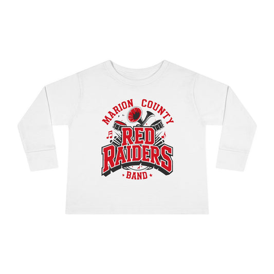 Toddler Long Sleeve Tee \ Marion County Red Raiders Band \ MCB2