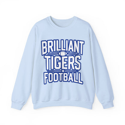Adult Crewneck Sweatshirt \ Brilliant Tigers Football \ BTF1