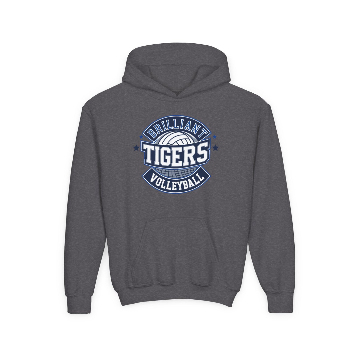 Youth Hoodie Sweatshirt \ Brilliant Tigers Volleyball \ BTV1