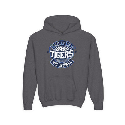 Youth Hoodie Sweatshirt \ Brilliant Tigers Volleyball \ BTV1