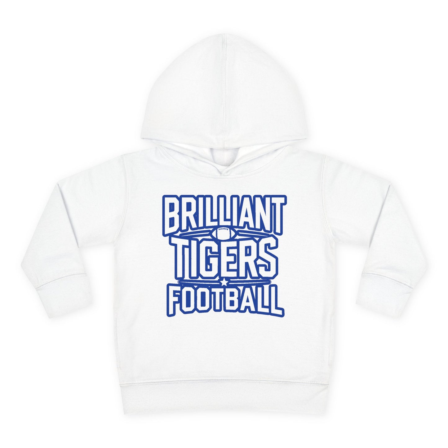 Toddler Hoodie Sweatshirt \ Brilliant Tigers Football \ BTF1