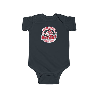 Short Sleeve Baby Bodysuit \ Marion County Red Raiders Cross-Country \ MCCC2