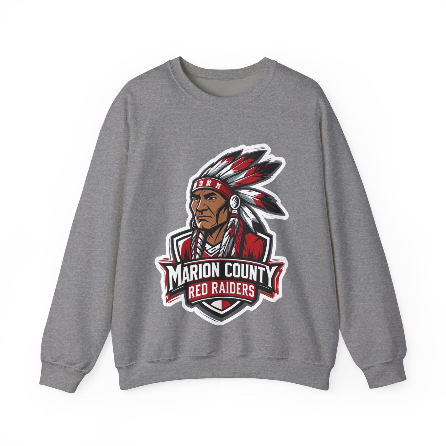 Adult Crewneck Sweatshirt \ Marion County Red Raiders \ MC2