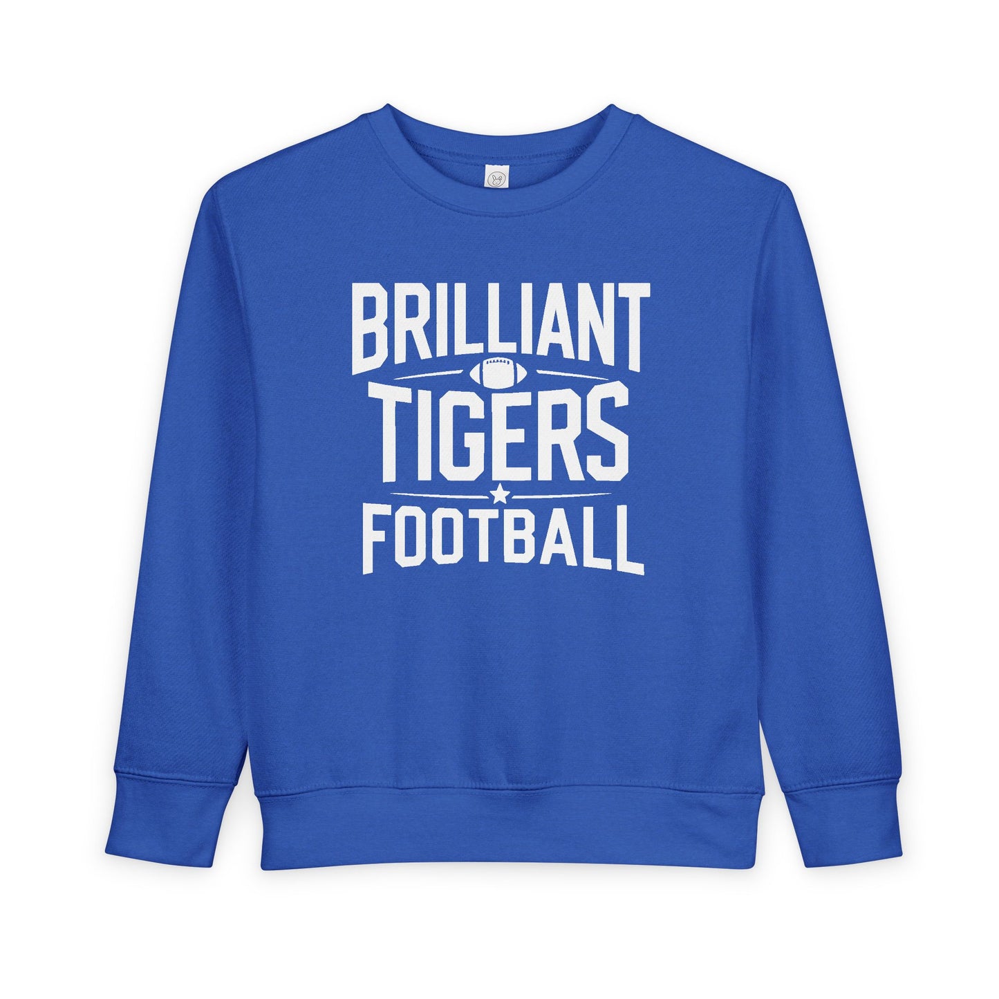 Toddler Crewneck Sweatshirt \ Brilliant Tigers Football \ BTF1