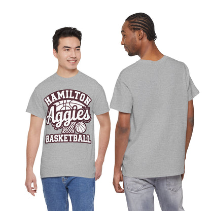 Adult Tee \ Hamilton Aggies Basketball \ HABKG1