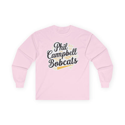 Adult Long Sleeve Tee \ Phil Campbell Bobcats \ PCBG2