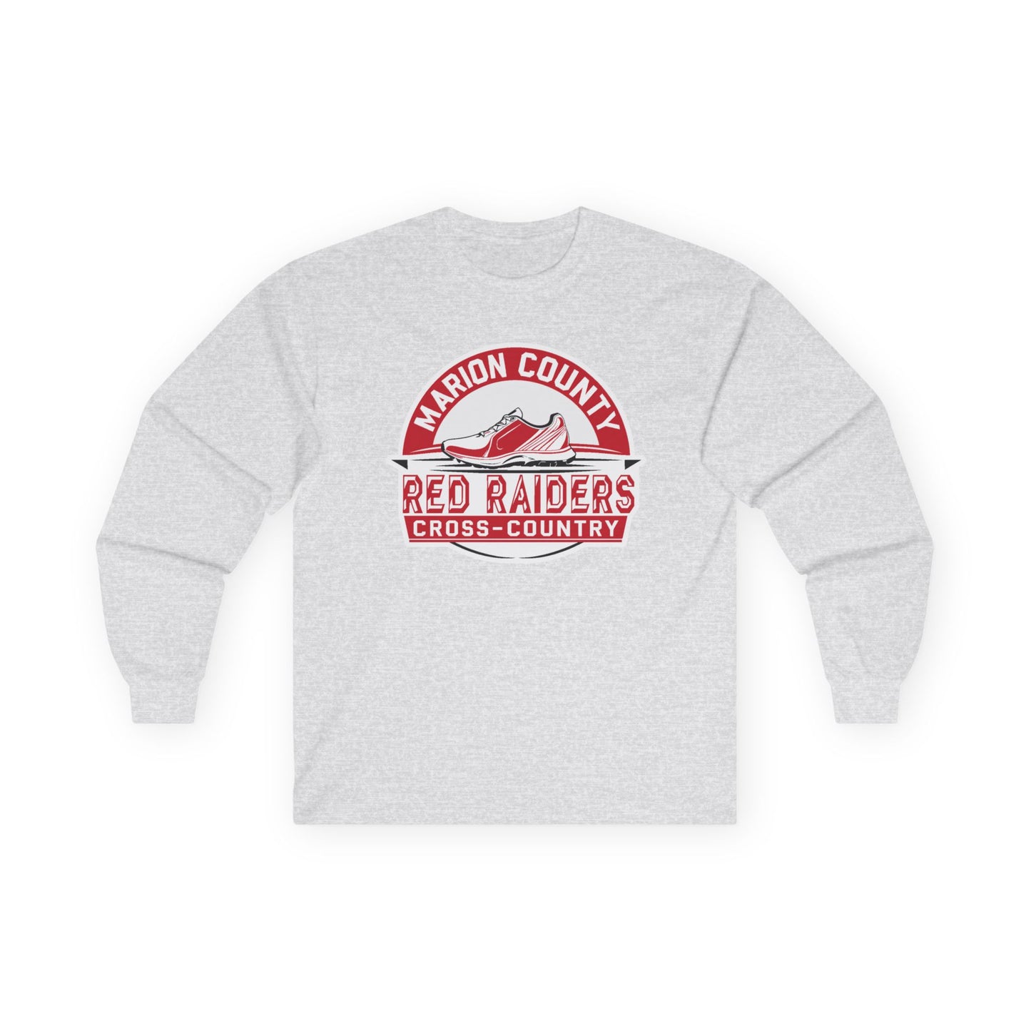 Adult Long Sleeve Tee \ Marion County Red Raiders Cross-Country \ MCCC1