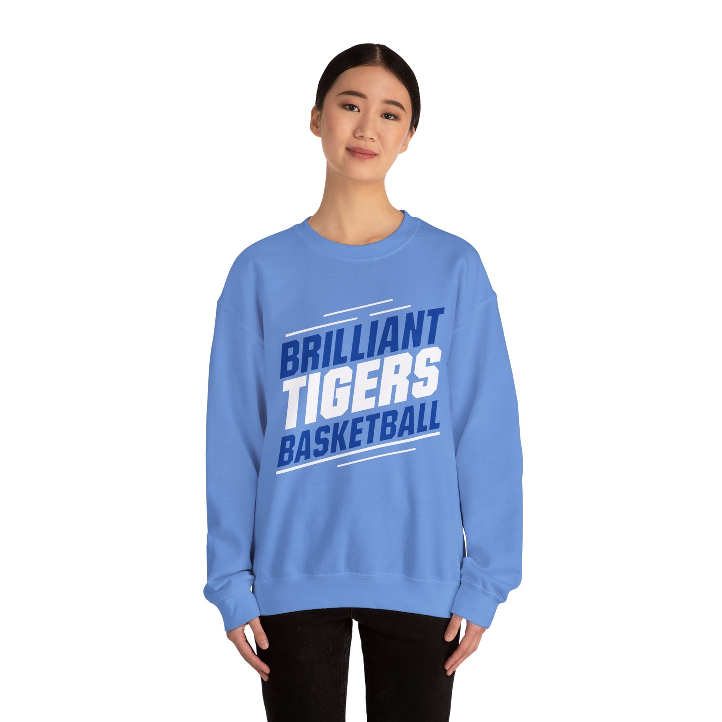 Adult Crewneck Sweatshirt \ Brilliant Tigers Basketball \ BTBK2