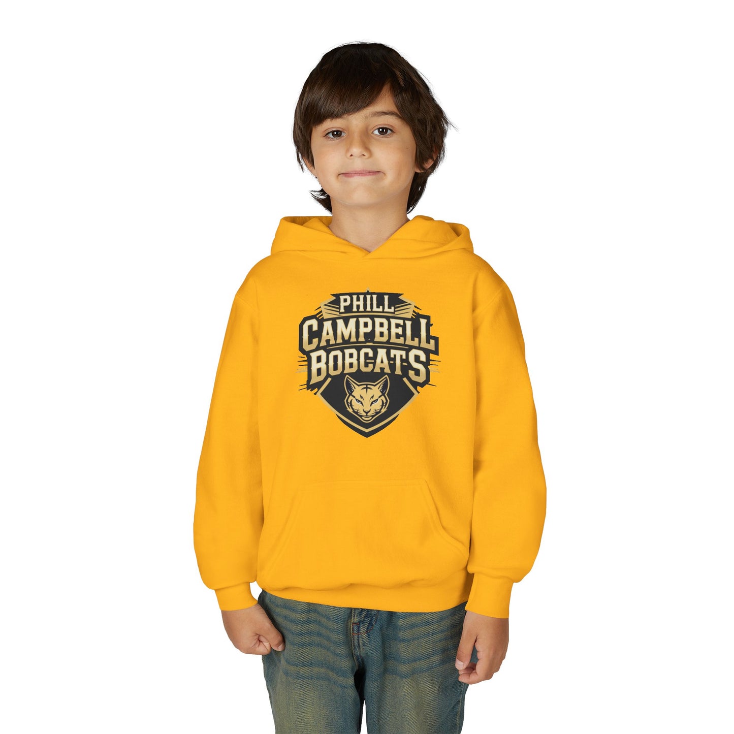 Youth Hoodie Sweatshirt \ Phill Campbell Bobcats \ PCB1