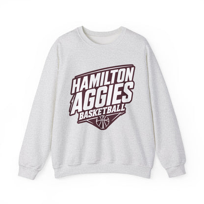 Adult Crewneck Sweatshirt \ Hamilton Aggies Basketball \ HABK2