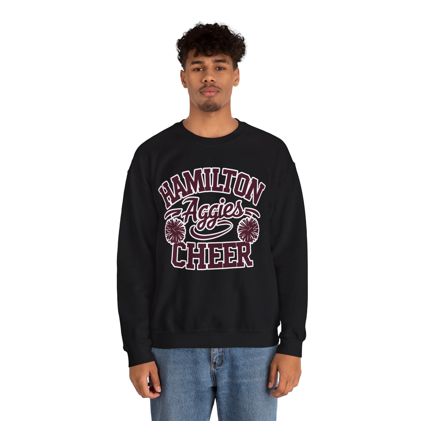 Adult Crewneck Sweatshirt \ Hamilton Aggies Cheer \ HAC2