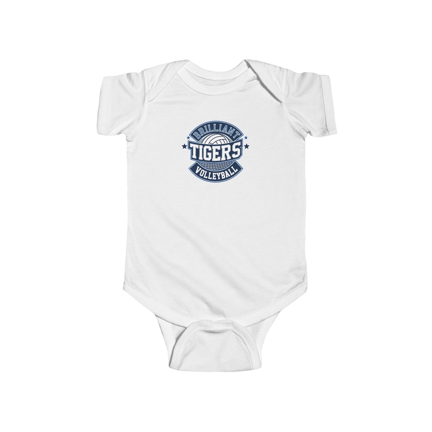 Short Sleeve Baby Bodysuit \ Brilliant Tigers Volleyball \ BTV1