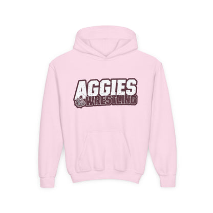 Youth Hoodie Sweatshirt \ Hamilton Aggies Wrestling \ HAW3