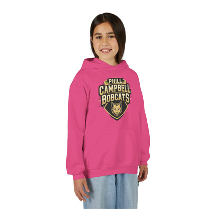 Youth Hoodie Sweatshirt \ Phill Campbell Bobcats \ PCB1