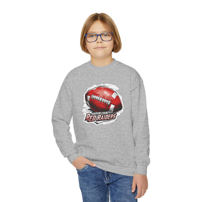 Youth Crewneck Sweatshirt \ Marion County Red Raiders Football \ MCF1