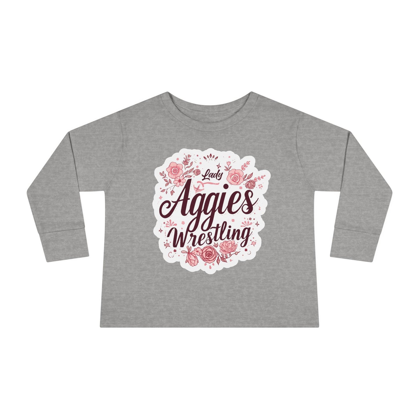 Toddler Long Sleeve Tee \ Hamilton Aggies Wrestling \ HAWG1