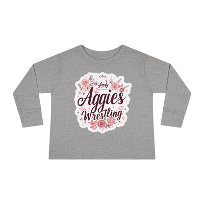 Toddler Long Sleeve Tee \ Hamilton Aggies Wrestling \ HAWG1