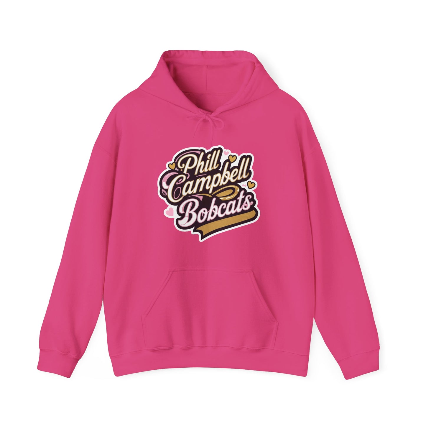 Adult Hoodie Sweatshirt \ Phill Campbell Bobcats \ PCBG1