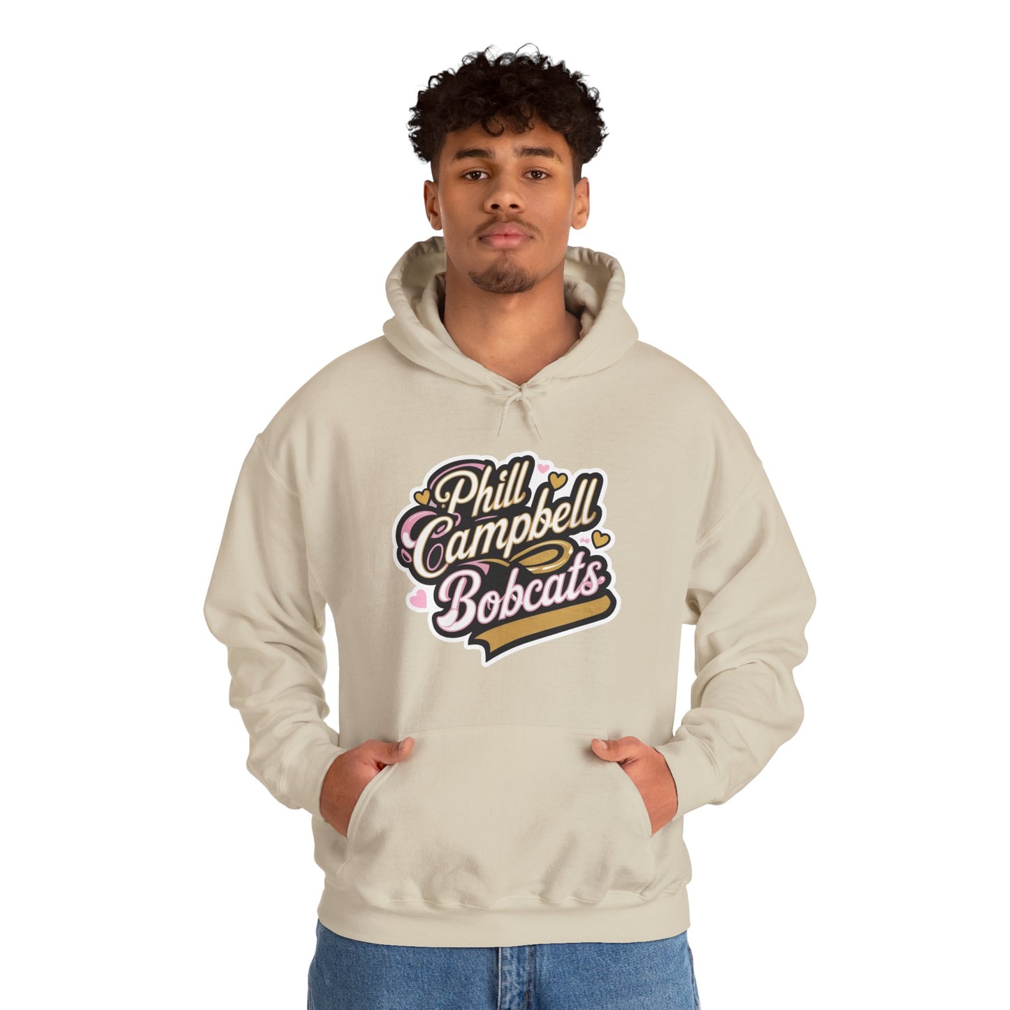 Adult Hoodie Sweatshirt \ Phill Campbell Bobcats \ PCBG1