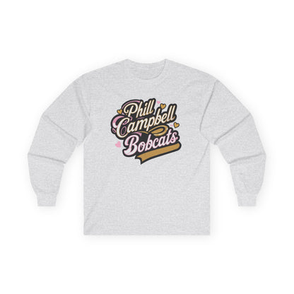 Adult Long Sleeve Tee \ Phill Campbell Bobcats \ PCBG1