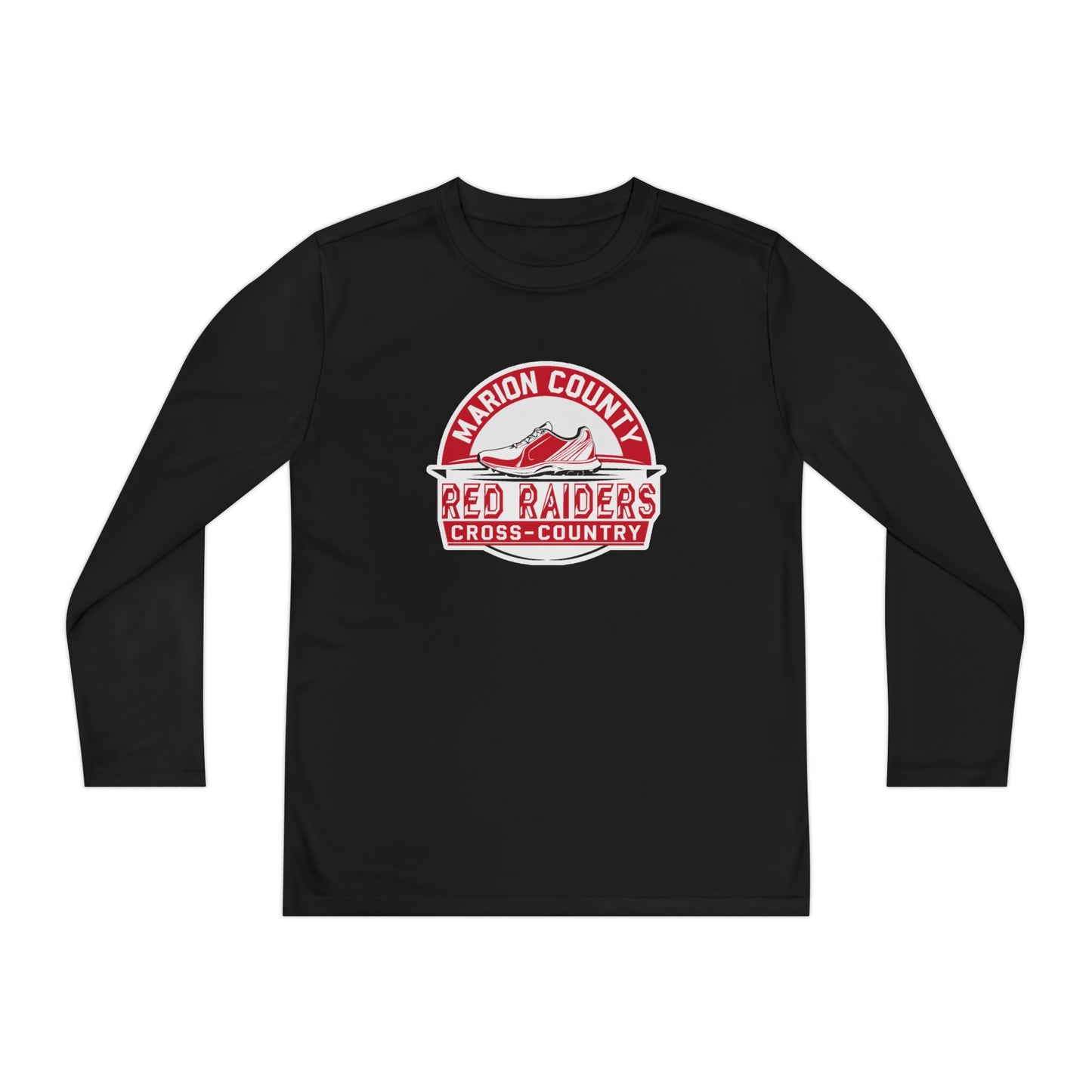 Youth Long Sleeve Tee \ Marion County Red Raiders Cross-Country \ MCCC1