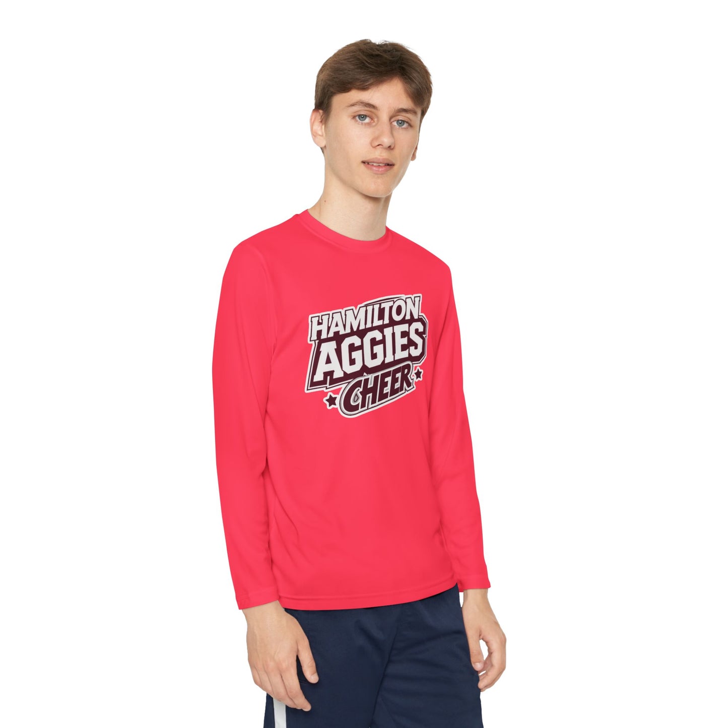 Youth Long Sleeve Tee \ Hamilton Aggies Cheer \ HAC1