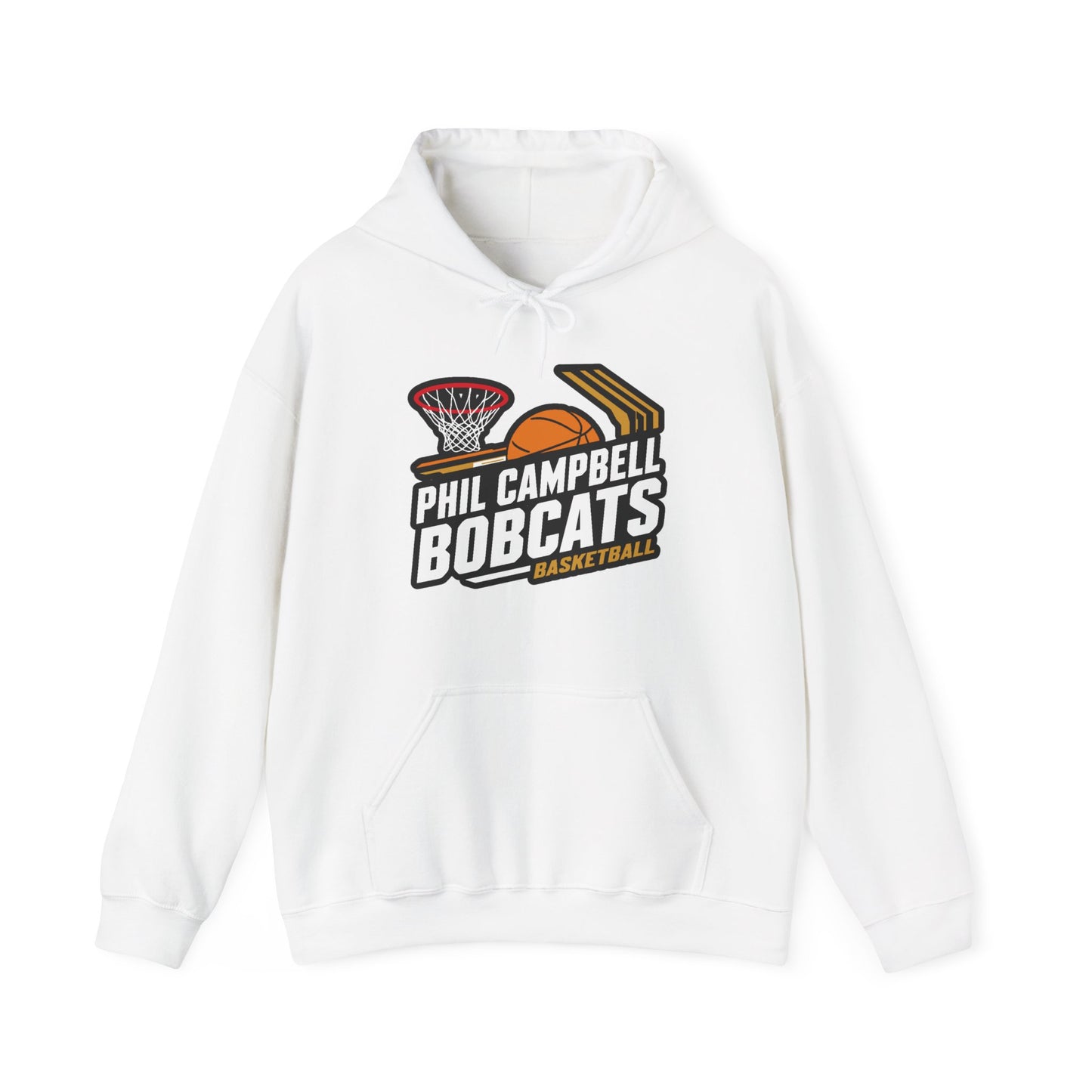 Adult Hoodie Sweatshirt \ Phil Campbell Bobcats Basketball \ PCBBK1