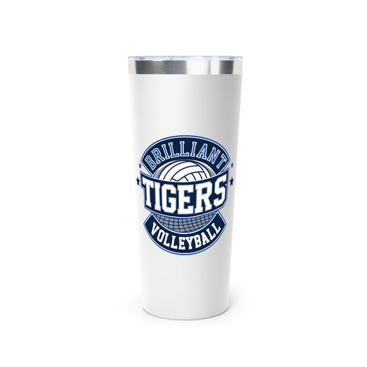 22oz Copper Insulated Tumbler \ Brilliant Tigers Volleyball \ BTV1