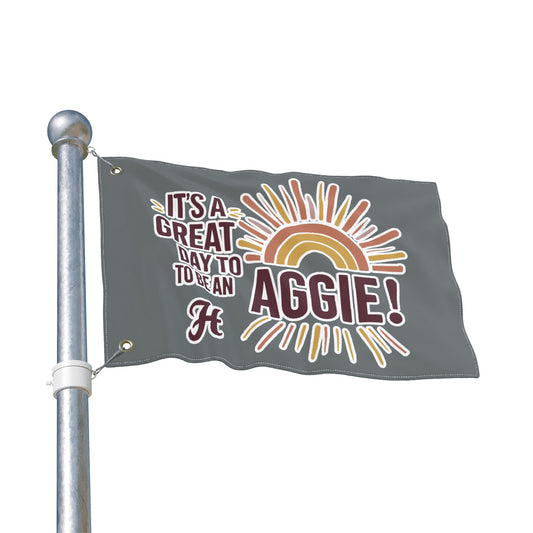 Double Sided Flag \ It's a Great Day to be an Aggie! \ GDA1
