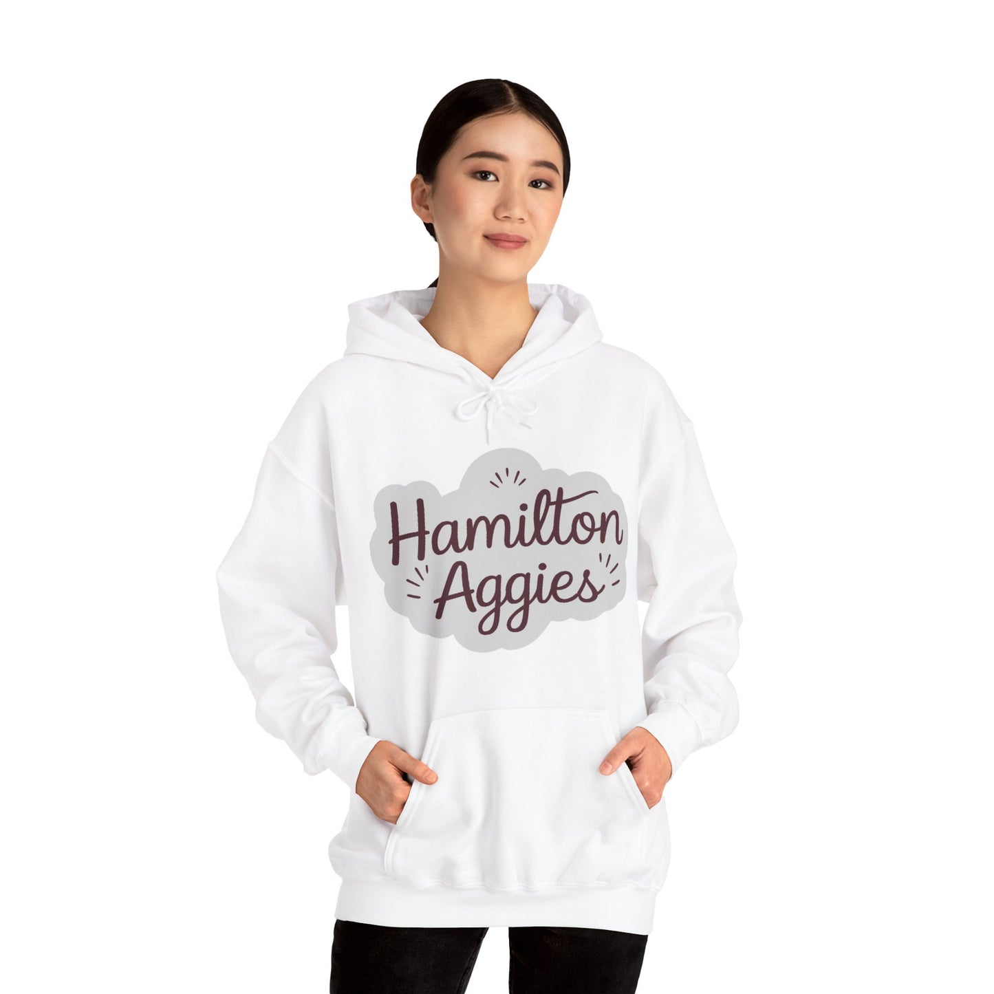 Adult Hoodie Sweatshirt \ Hamilton Aggies \ HAG1