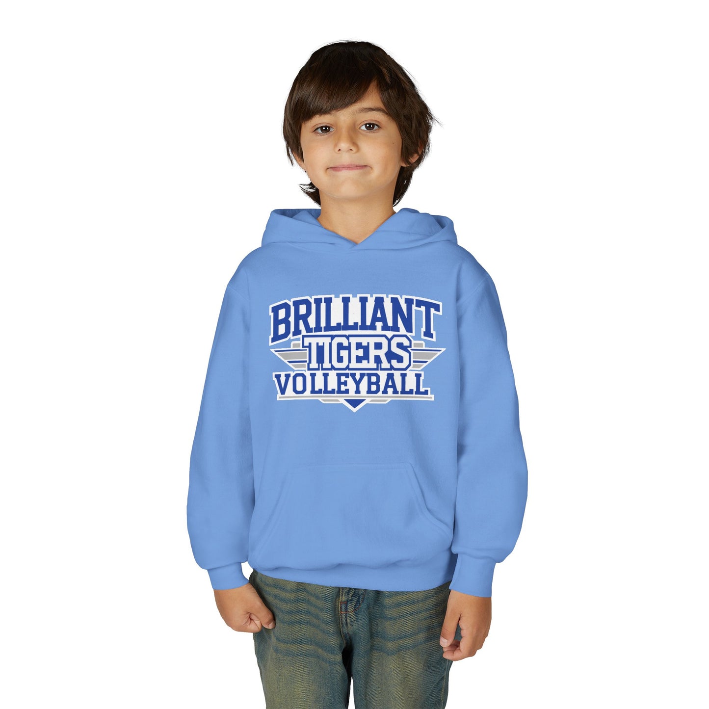 Youth Hoodie Sweatshirt \ Brilliant Tigers Volleyball \ BTV2
