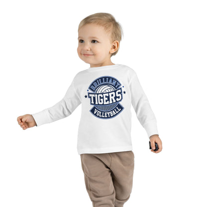 Toddler Long Sleeve Tee \ Brilliant Tigers Volleyball \ BTV1