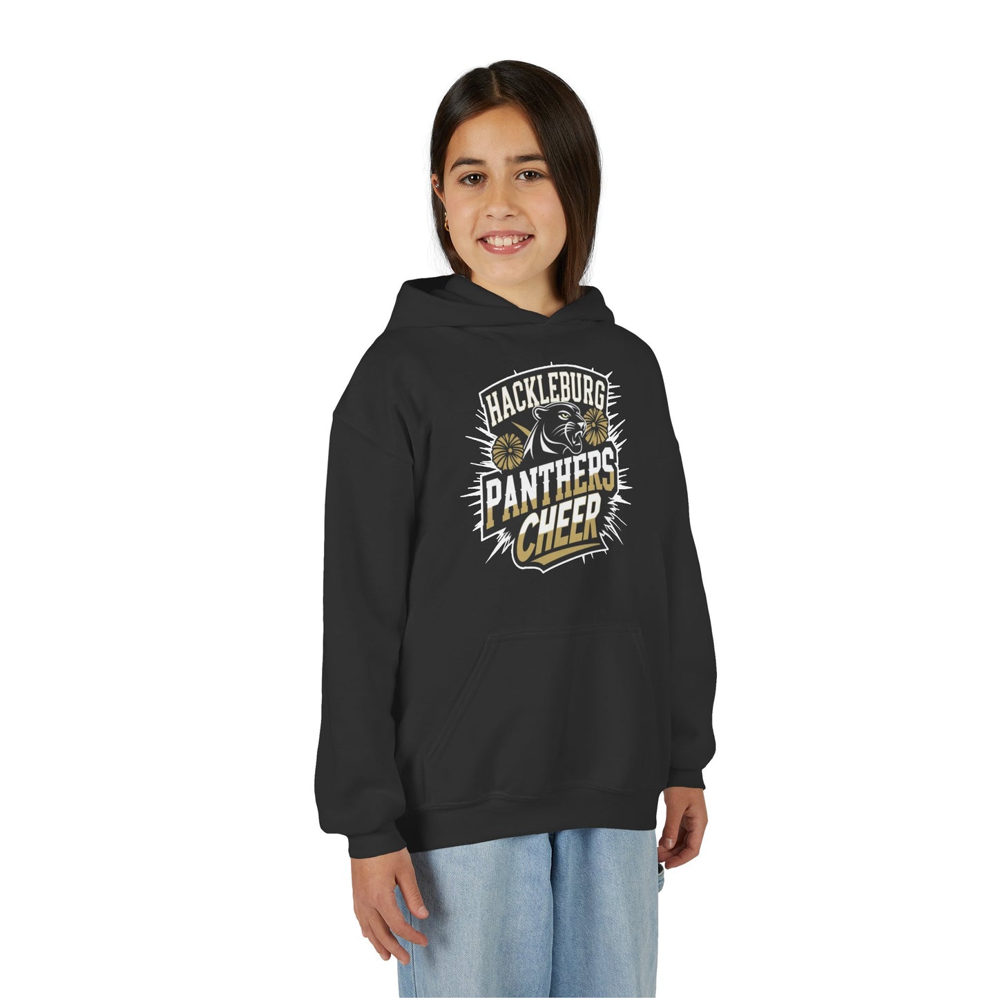 Youth Hoodie Sweatshirt \ Hackleburg Panthers Cheer \ HPC1