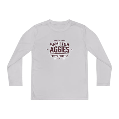 Youth Long Sleeve Tee \ Hamilton Aggies Cross-Country \ HCC1