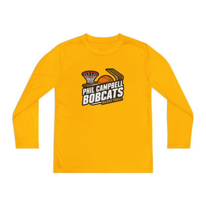 Youth Long Sleeve Tee \ Phil Campbell Bobcats Basketball \ PCBBK1