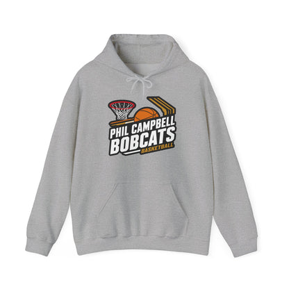 Adult Hoodie Sweatshirt \ Phil Campbell Bobcats Basketball \ PCBBK1