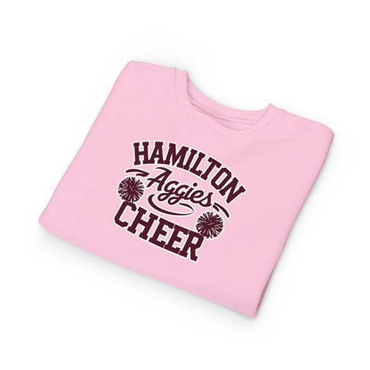 Toddler Crewneck Sweatshirt \ Hamilton Aggies Cheer \ Style HAC2