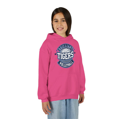 Youth Hoodie Sweatshirt \ Brilliant Tigers Volleyball \ BTV1