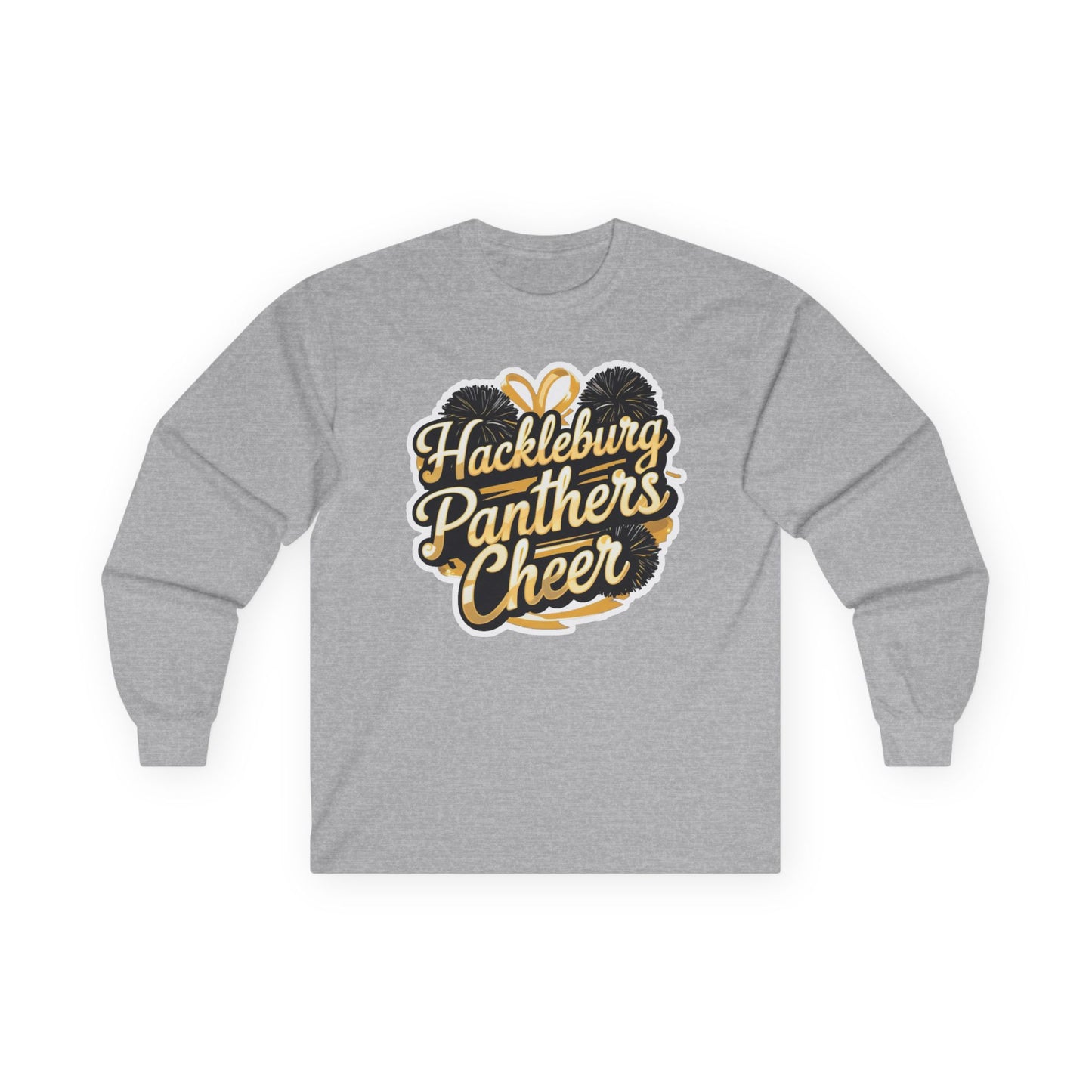 Adult Long Sleeve Tee \ Hackleburg Panthers Cheer \ HPC2