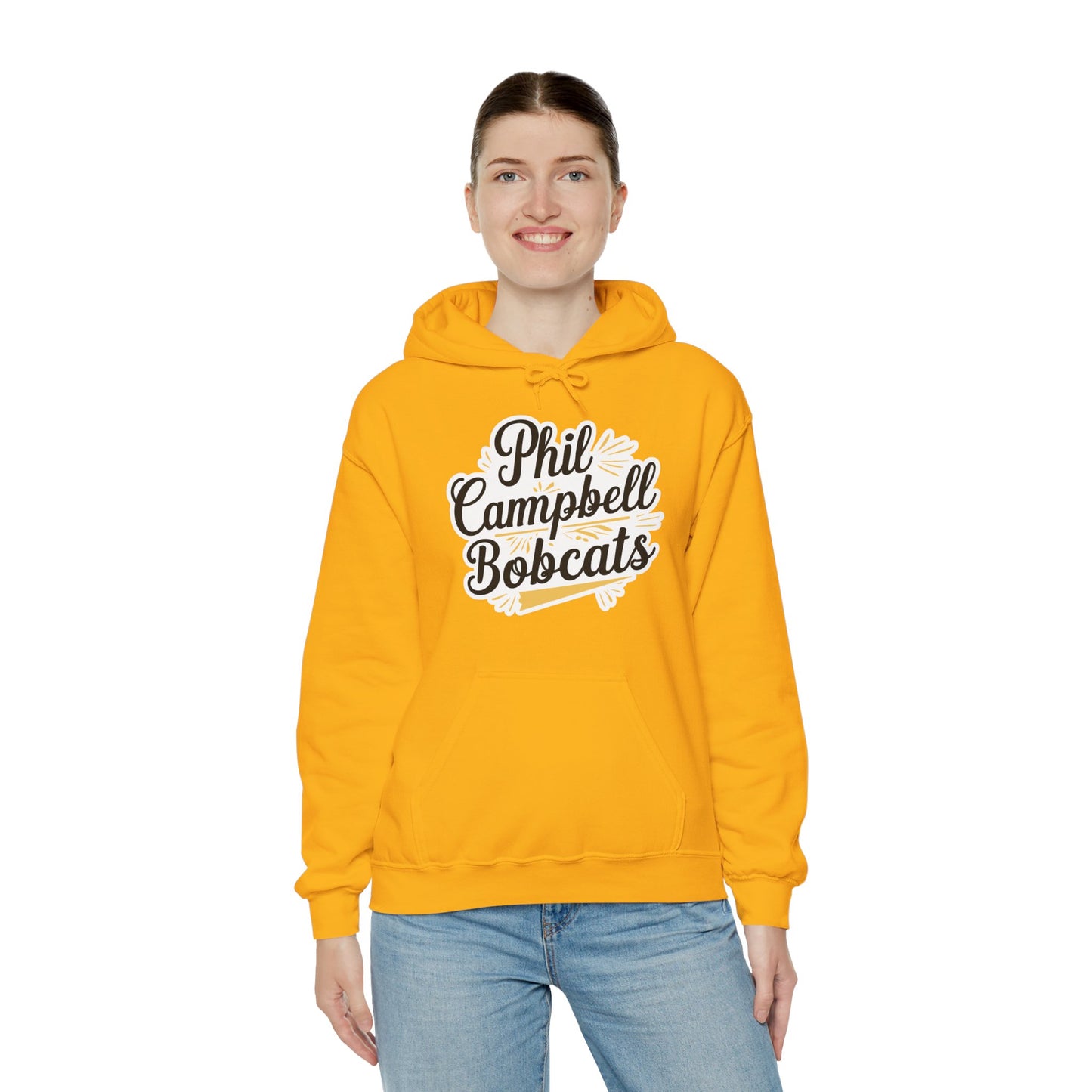 Adult Hoodie Sweatshirt \ Phil Campbell Bobcats \ PCBG2