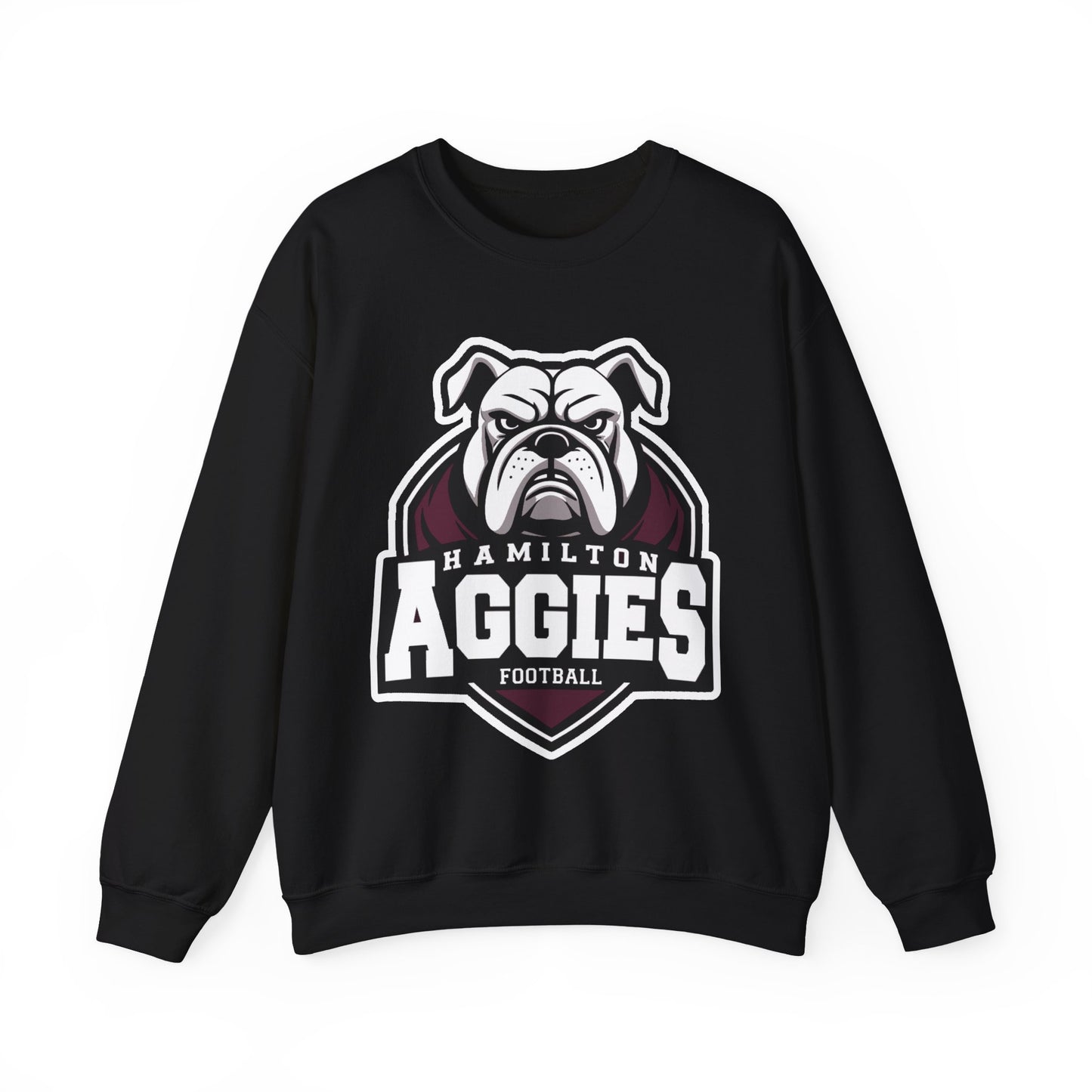 Adult Crewneck Sweatshirt \ Hamilton Aggies Football \ HAF2