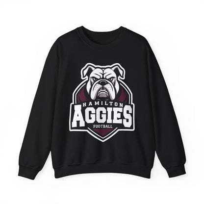 Adult Crewneck Sweatshirt \ Hamilton Aggies Football \ HAF2